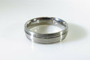Nice Looking Forge Titanium Brushed/polished/Brushed Metal Band 11.75
