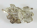 Artisan Filigree Orchid Flower Brooch Sterling Silver Germany Willi Nonnenmann