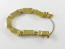 Lovely Vintage Toledo Style Damascene Curved Panel Bracelet With Safety Chain 6
