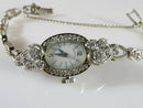 Hamilton Wrist Watch 14K White Gold Case/Band 38 Natural Earth Mined Diamonds