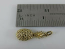 14K Yellow Gold Bahamas Pineapple Pendant/Charm, Diamond-Cut, 2.2 g