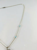 Liquid Silver Dream Weaver 18.5" Turquoise Necklace Sterling Silver