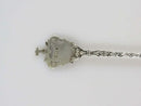 800 Silver Hand Painted Enamel Portrait Queen Wilhelmina Netherlands Spoon 5"