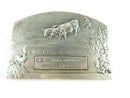 Circa 1913 Solid Silver Agriculture Award by Leo Laporte Blairsy Tablet Form