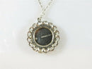 Sterling Silver Coin Alyison Vanity Name Pendant CUNO with Sterling Chain