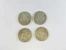 1967 Kennedy Half Dollars Lot of 4 40% Silver Coins Kennedy half dollar lot 1967 silver coins circulated Kennedy coins