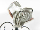 Bond Boyd Brushed & Polished Sterling Silver Orchid Brooch 2 1/8" x 1 1/2"