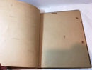 1940's "My Scrap Book" 10"x12" Leather Wrapped Spine Faux Wood Covers