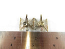 Butterfly Form Abalone & Sterling JHE Taxco Mexico Screw Back Earring Set