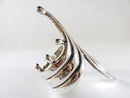 Alfredo Villasana Modernist Hinged Cuff Clamper Bracelet 925 Taxco Mexico