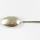 Vintage 800 Silver Spoon Hand Painted Enamel Genova E Piazza Aquaverde