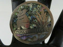 Retro Vintage Taxco Siesta Time Brooch Pendant Sterling Silver & Abalone Eagle 3