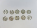Lot of 10 US Roosevelt Silver Dimes 90% Silver Circulated Coins 90% silver coins circulated dimes US silver dimes