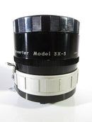 Vintage Vivitar Auto 3x Custom Tele-Converter Model 3x-3 35mm Lens Japan