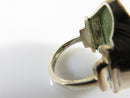 Artisan The Queen's Gambit Style Mother of Pearl Lapis Lazuli Inlaid Chess Ring