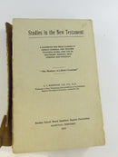 Title page for Studies in the New Testament by A. T. Robertson, published in Nashville in 1915.