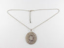 Designer Quality Sterling Silver Ball Necklace & Ball Mesh Pendant and Earring S