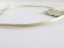 Sterling Silver Mesh Slide Necklace Southwestern Hardstone Geometric Pendant