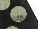 Close view of wrestling-themed Barcelona 1992 Olympic commemorative coin