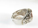Polished Cabochon Blue Agate Pinky Ring Sterling Silver Sajen Size 10.25