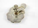 Vintage Abstract Style Unmatched Onyx Abalone & Sterling Disc Taxco ETM Single Earring