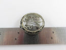 Egyptian Revival Ancient Chariot Dog Scene Art Deco Pierced 800 Silver Pin