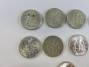 Lot of 9 US Roosevelt Silver Dimes 90% Silver Mixed Bag 90% silver dimes US silver coins Roosevelt dimes lot US dimes
