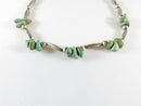 Old Turquoise Melon Bead & Pearl Bead Necklace Fred Harvey Style Navajo Necklace