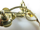 Vintage Gold Vermeil Sterling Silver Beau Flower Brooch