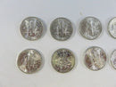 Group of 10 US Roosevelt Silver Dimes 90% Silver Lot 8 90% silver coins US silver dimes Roosevelt dimes lot used