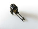 Antique 900 Silver Charm China Export Rikshaw Taxi Charm, Rickshaw Cab