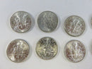 Set of 10 US Roosevelt Silver Dimes 90% Silver 90% Lot Mixed Conditions Coins Collection 90% Circulated Mint Piece