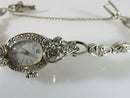 Hamilton Wrist Watch 14K White Gold Case/Band 38 Natural Earth Mined Diamonds