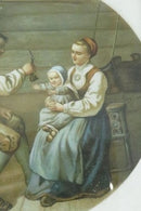 Miniature Antique Lithograph by Adolph Tidemand Printed by N.W.D. & S Norway c19
