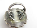 Old Pawn Pilot Mountain Turquoise Sterling Silver Ring Size 6.75