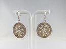 Designer Quality Sterling Silver Ball Necklace & Ball Mesh Pendant and Earring S