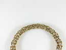 Byzantine Chainmail Gold Washed Sterling Silver 7 3/4" Long Chunky Bracelet