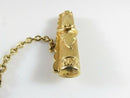 Victorian 14K Gold Filled Hat Pin with Hat Bar Pin & Chain Assembly