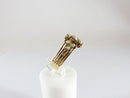 Early Victorian 18K Gold 3 Leaf Clover Pearl Statement Ring Size 8