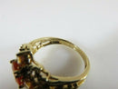 Michael Valitutti 14K Gold Ring with Orange Stone, Diamond & Yellow Accents Size 5