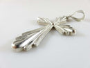 925 Sterling Silver 2 1/2" Large Christian Cross Made By 1 of a Kind