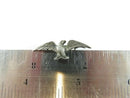 Patriotic Eagle Pin Spread Wings Vintage Sterling Silver Lapel Pin Mid Century