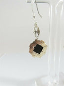 Sterling Silver Onyx Marcasite Accented Dangle Earrings With Matched Pendant