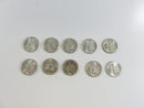 Lot of 10 US Roosevelt Silver Dimes 90% Silver Various Mint Marks 90% silver dimes US silver coins Roosevelt dimes lot