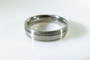 Nice Looking Forge Titanium Brushed/polished/Brushed Metal Band 11.75