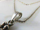 Vintage Beaded Cross 3" x 2" with 24" Box Chain House of Bangles Sterling