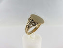 Antique c1910 Edwardian 10K Ostby Barton HMS Titanic Men's Signet Ring Size 9.75