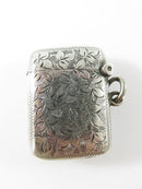 Lovely 1900 Foilate Match Safe Vesta Joseph Gloster UK Sterling Pocket Watch FOB