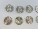 Lot of 10 US Roosevelt Silver Dimes 90% Silver Circulated Coins 90% silver coins circulated dimes US silver dimes