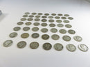 Lot of 50 Mercury Silver Dimes 90% Silver Mixed 1940s Dates Circulated Coins 90% silver coins 1940s silver dimes